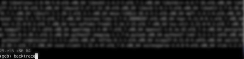 gdb backtrace details