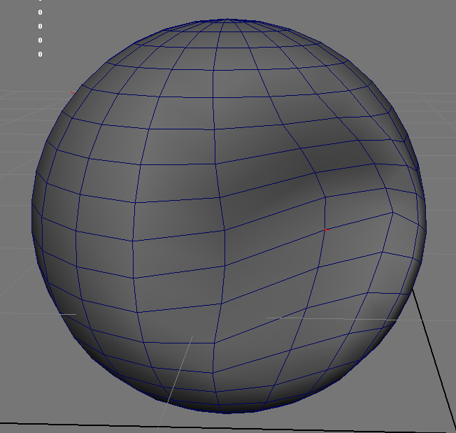 The sphere gets deformed, and the follcile follows