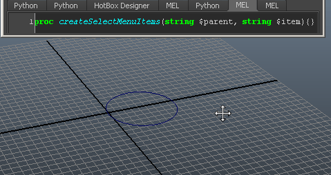 Overriding the marking menu